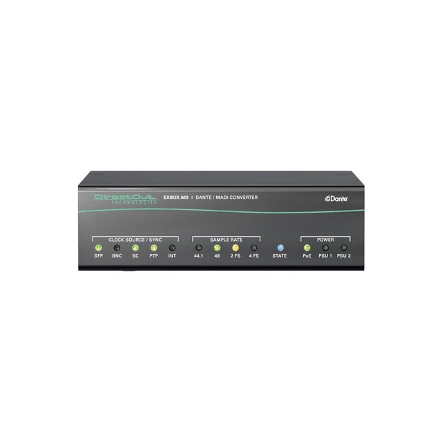 DirectOut EXBOX.MD MKII - 64-Channel Dante to MADI Converter with FastSRC
