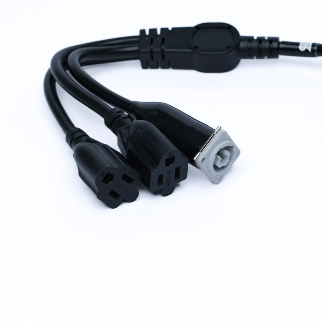 PowerCON AC+THRU Splitter Cable 1x3 Way